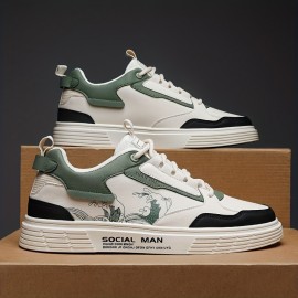 Men's Trendy Skate Shoes, Wear-resistant Non-Slip Casual Shoes For Youth